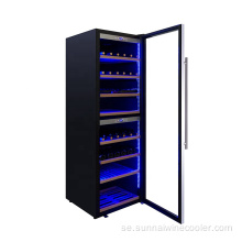 Högkvalitativ 180 flaskor fristående svart vin kylskåp
